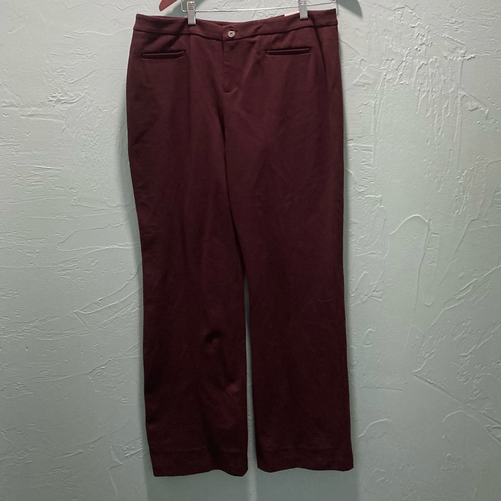 Nwot Coldwater Creek Natural Fit P16 Maroon Pants